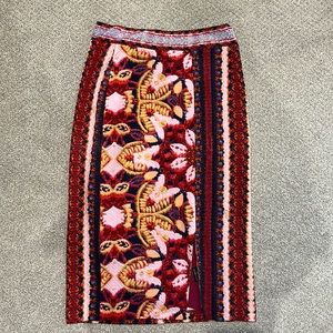 Anthropologie Maeve Marala Floral Pencil Skirt Size Small